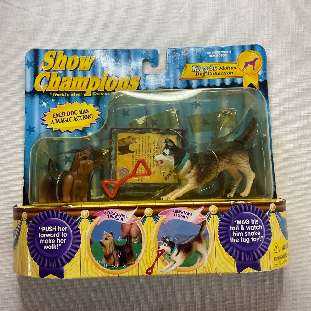 Show Champions Dog Coll Yorkshire Terrier Siberian Husky 1997 Empire Toys
NIB